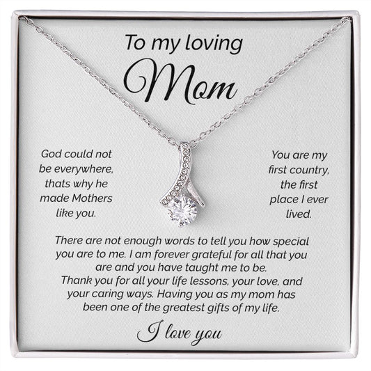 My Loving Mom | Forever Grateful - Alluring Beauty Necklace