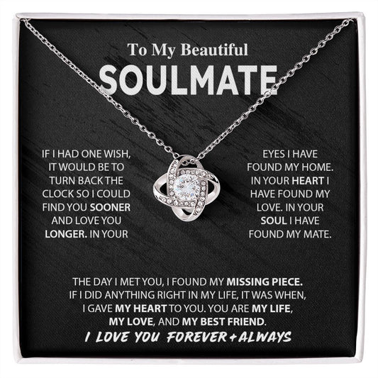 My Beautiful Soulmate | One Wish - Love Knot Necklace