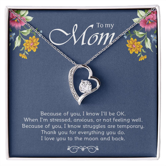 My Mom | Because Of You - Love Knot Necklace